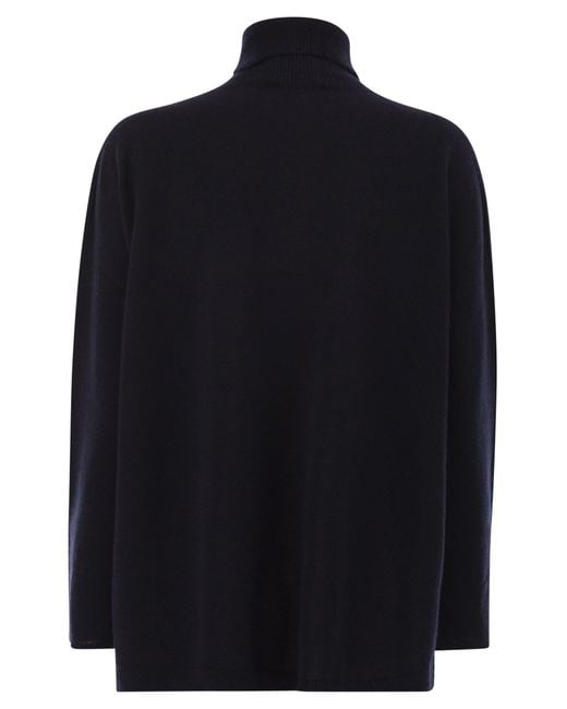 Vanisé Blue Giuly Maxi Cashmere Turtleneck
