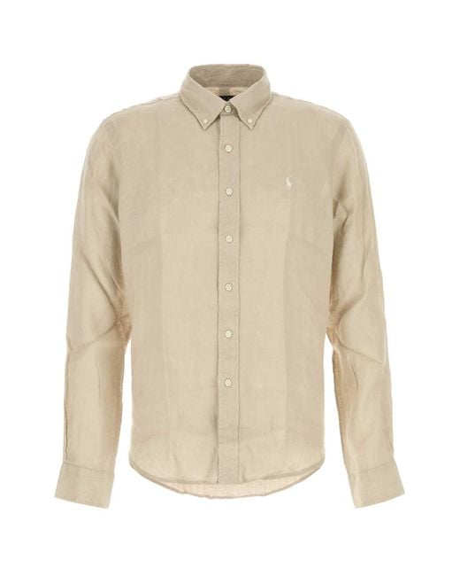 Polo Ralph Lauren Natural Sand Linen Shirt