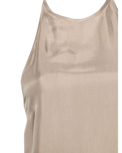 Alysi Natural Twill Silk Top