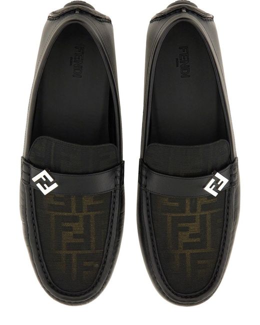 Fendi Brown Ff Squared Driver for men