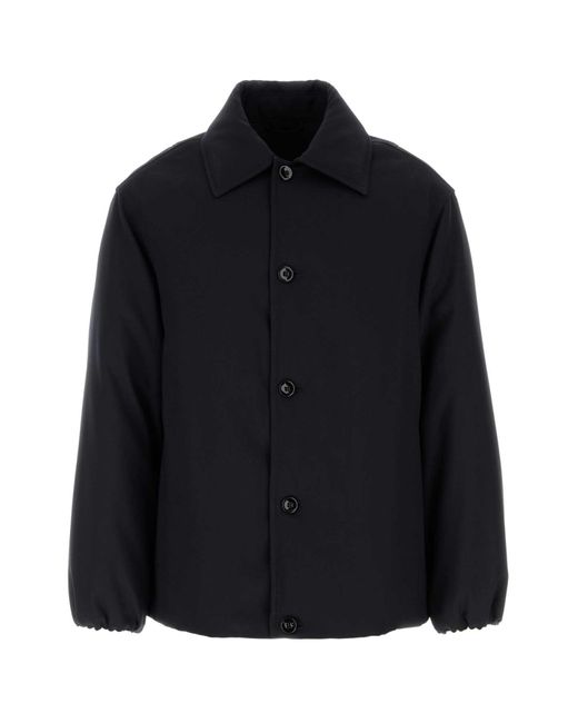 Jil Sander Black Polyester Padded Jacket for men