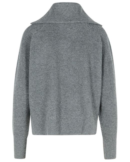 Maison Kitsuné Gray Maison Kitsuné Wool Blend Sweater