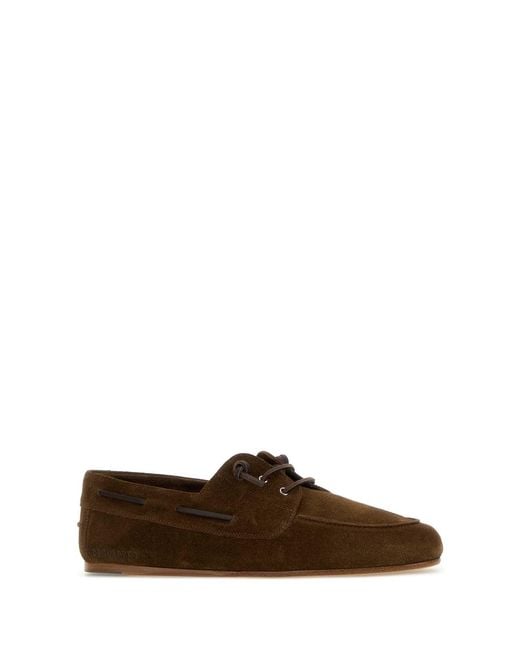 DSquared² Brown Suede Loafers for men