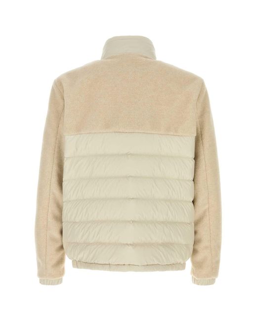 Moncler Natural Sand Polyester Mistral Down Jacket