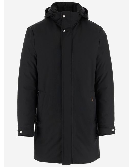 Moorer Black Technical Fabric Jacket for men