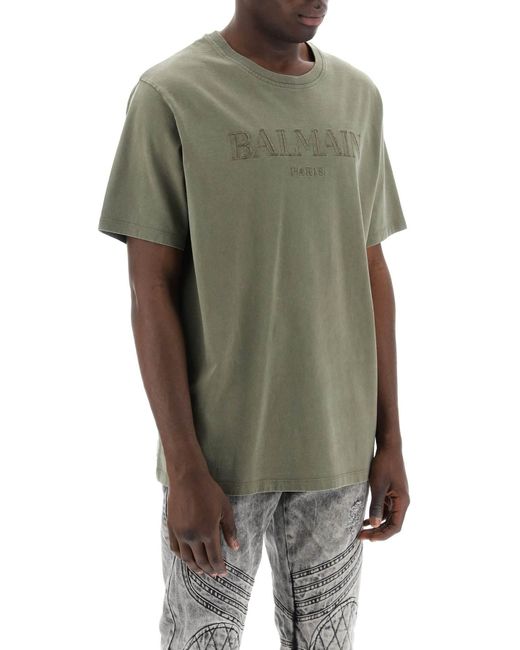 Balmain Vintage T -Shirt in Green für Herren