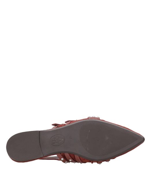 Ash Red Asche-Sandalen