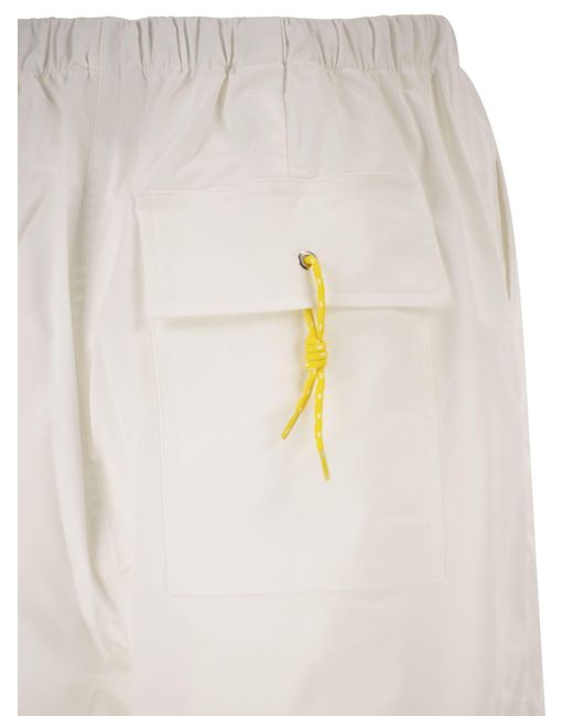 Autry White Technical Fabric Track Trousers With Logo