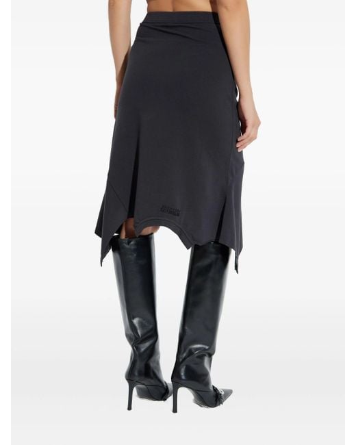 Vetements Black Logo Upside Down T Skirt