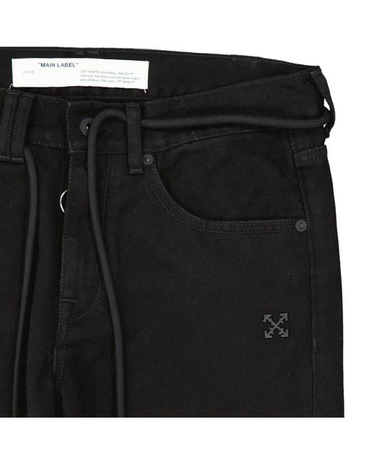 Off-White c/o Virgil Abloh Black Cotton Denim Jeans for men