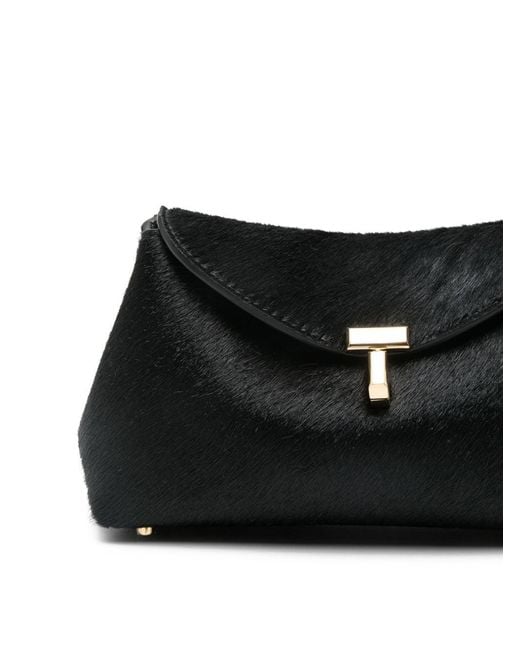 Totême  Black Mini Leather Clutch