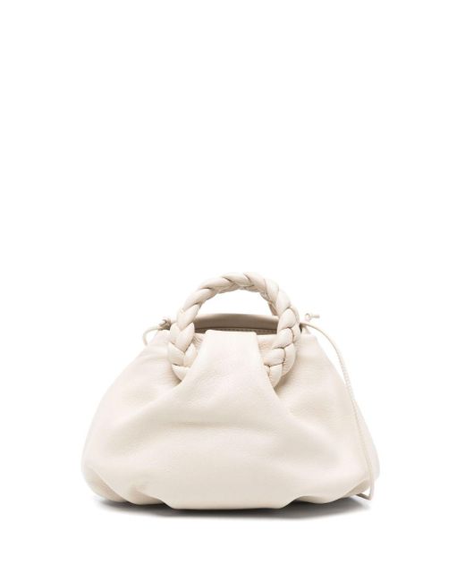 Hereu White Hieru Bombon kleine Lederhandtasche