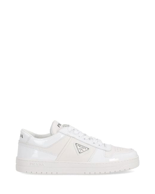 Prada White Downtown Sneakers