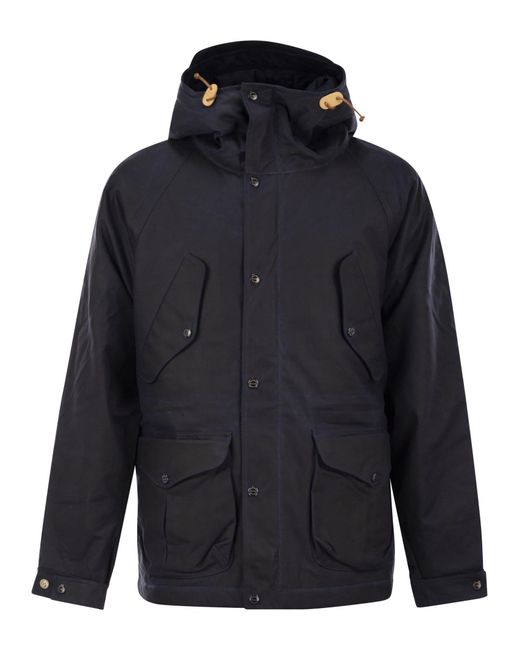 Manifattura Ceccarelli Blue New Fisherman Parka With Hood for men