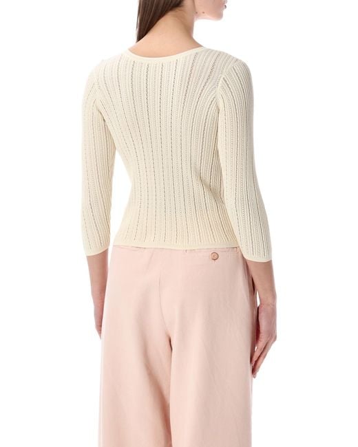 Sessun Natural Sessùn Alencar Cable-Knit Jumper