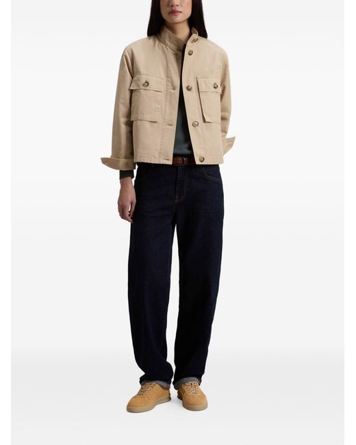Woolrich Natural Field Jacke Mit Aufgesetzter Tasche
