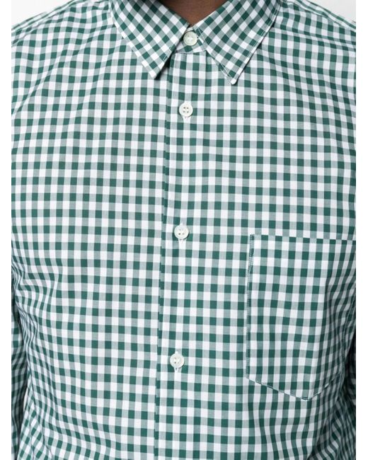 Comme des Garçons Heren Shirt Geweven in het Blue