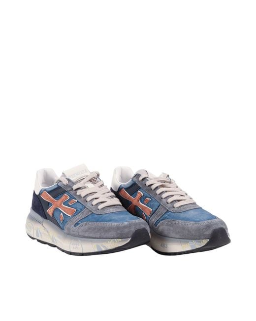 Premiata Blue Sneakers Mick