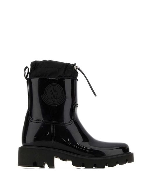 Moncler Black Rubber Kick Stream Ankle Boots