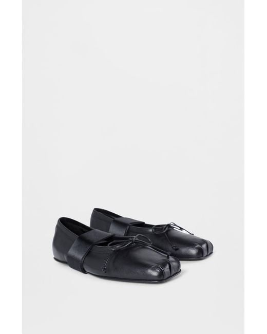 Ann Demeulemeester White Paloma Ballerina With Band