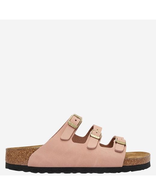 Birkenstock Pink Sandals Pelle