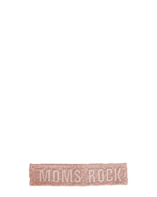 LABEL K Pink Braided Fabric Bracelet