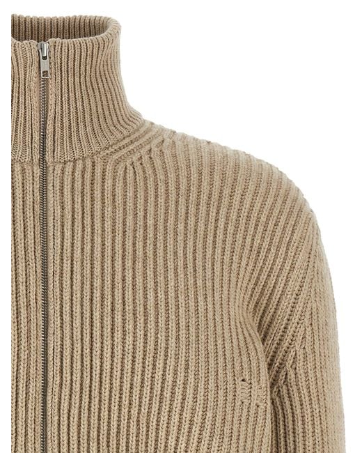 Cardigan en laine en détresse MM6 by Maison Martin Margiela pour homme en coloris Natural