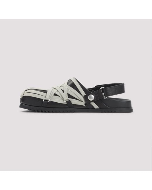 Rick Owens Black Megalace Mule Granola