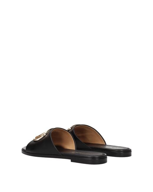 Off-White c/o Virgil Abloh Black Off Slippers And Clogs Leather