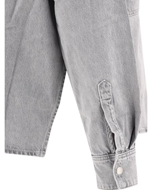 Camicia di jeans "gwen" gwen " di Agolde in Gray