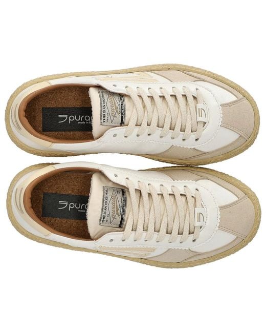 PURAAI White 1.01 Vintage Coconut Milk Sneaker