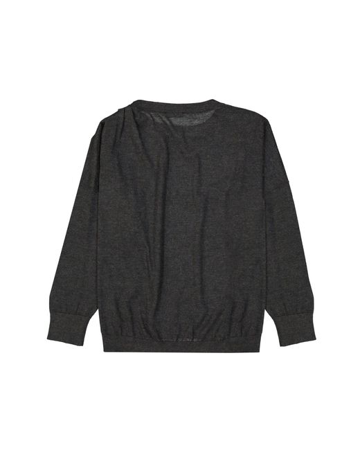 Cashmere et Silk Sweater Brunello Cucinelli en coloris Black