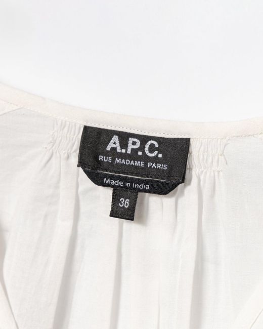 A.P.C. Shirts Wit in het White