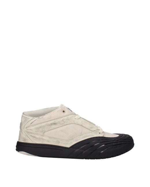 Givenchy White Beige Fabric Chunky Sneakers for men
