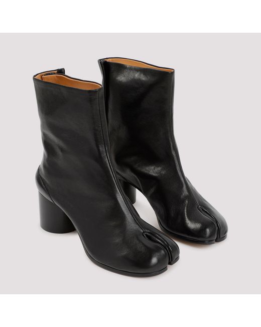 Maison Margiela Black Leather Tabi Boots