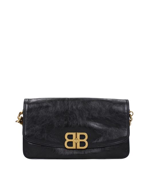 Balenciaga Umhängetaschen flattern Frauen Leder schwarz in Black für Herren