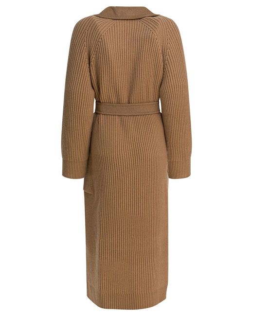 Max Mara Natural Camel Long Coat Jackets And Coats