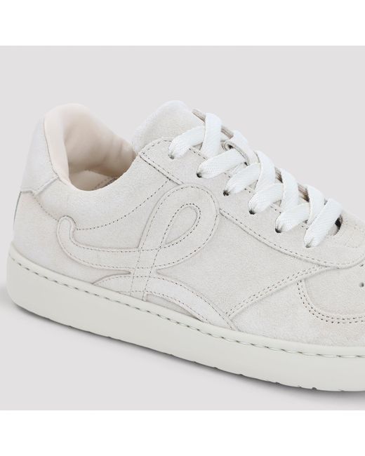 Loewe Natural Classic Mini Leather Sneakers For