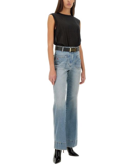 Victoria Beckham Natural Jumbo Frame Belt
