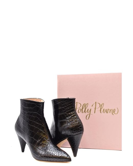 Polly Plume Black Booties