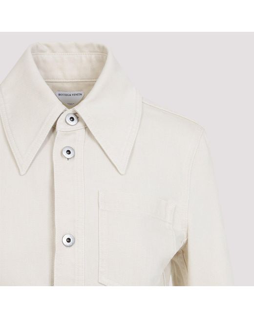 Bottega Veneta White Cotton Jacket