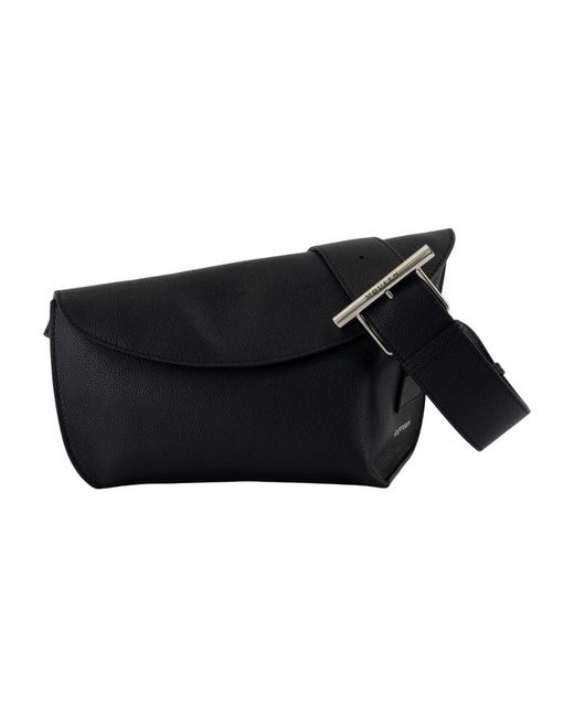 T Bar Sling Bolso de hombro grande Alexander Mc Queen Leather Black Alexander McQueen