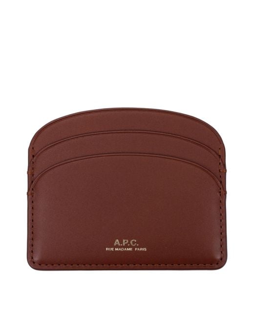 A.P.C. Brown Leather Document Holder