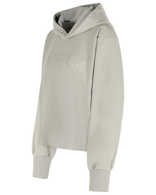 Maison Margiela Gray Cotton Hoodie