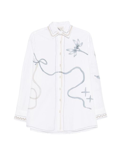 Alysi White Shirts Cotton