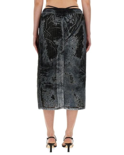 DIESEL Black Skirt De-Pra-Fse1