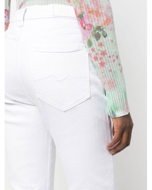 Seven7 White Slim Fit Denim Jeans