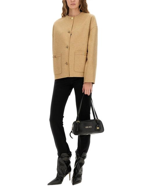 Versace Natural Medusa" Buttoned Jacket