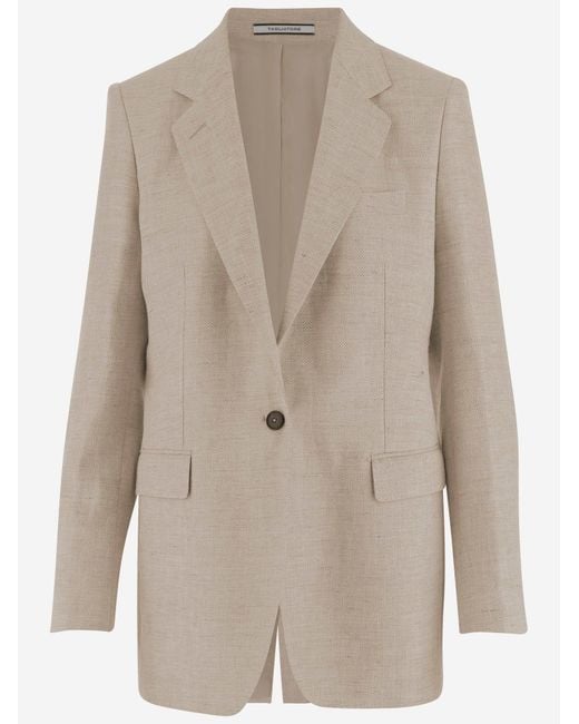 Tagliatore Natural Jacket Jadrianne Linen-Wool