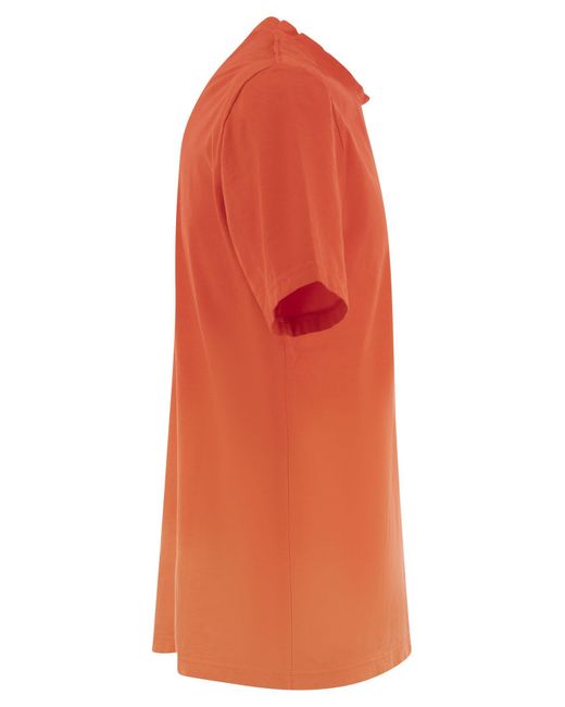 Premiata Premata -Baumwoll -T -Shirt mit Logo in Orange für Herren
